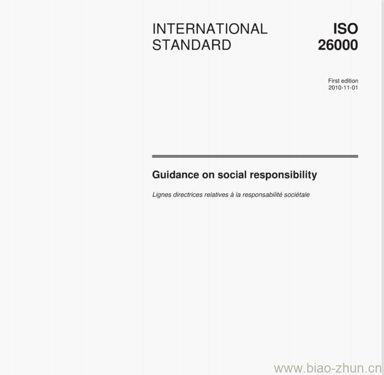 ISO 26000:2010(E) Guidance on social responsibility